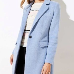 NWOT Loft wool petite modern blazer coat (light peri heather)